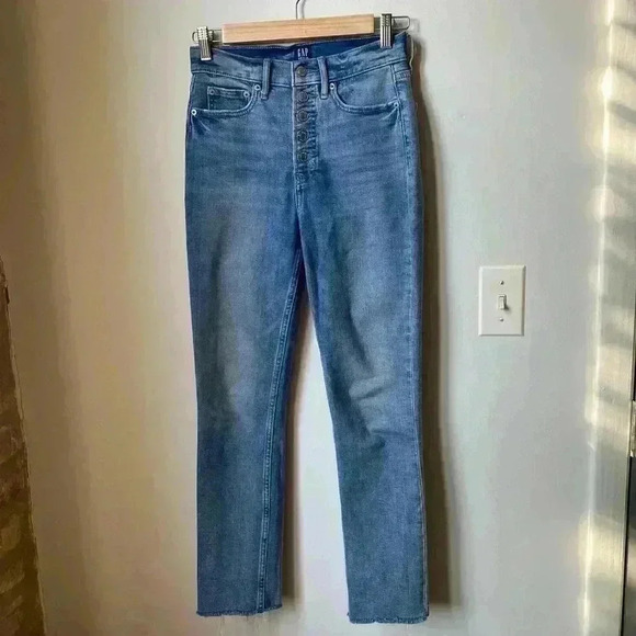 GAP High-Waist Cigarette Jeans, Size 0/25 Women’s – Excellent Condition - Picture 1 of 7